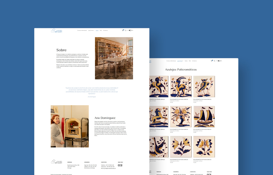 Multisnet desenvolvimento de website com sistema de reservas - A Casa do Azulejo (4)