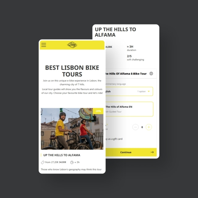 Projeto Multinset - Website com sistema de reservas Bikes & Company