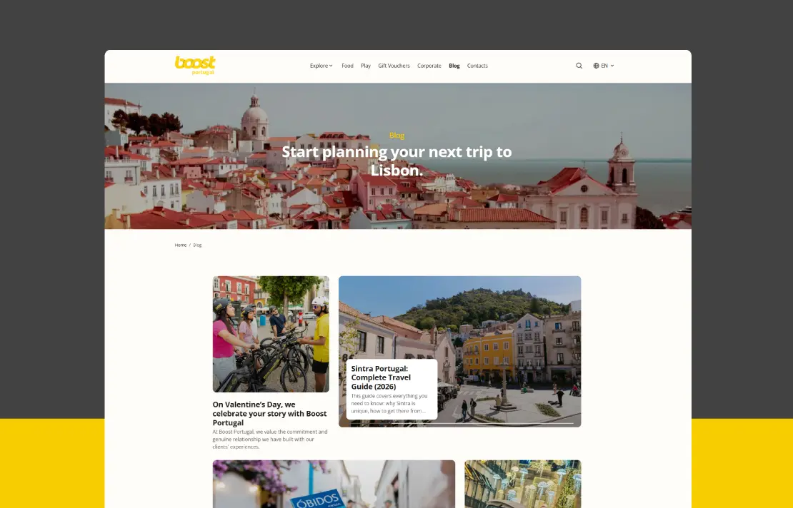 Multisnet development of website with booking system - Boost Portugal: Tourism Website (7)