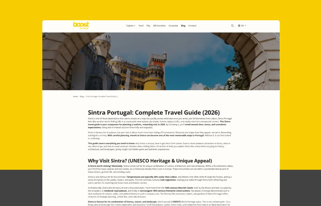 Multisnet development of website with booking system - Boost Portugal: Tourism Website (8)