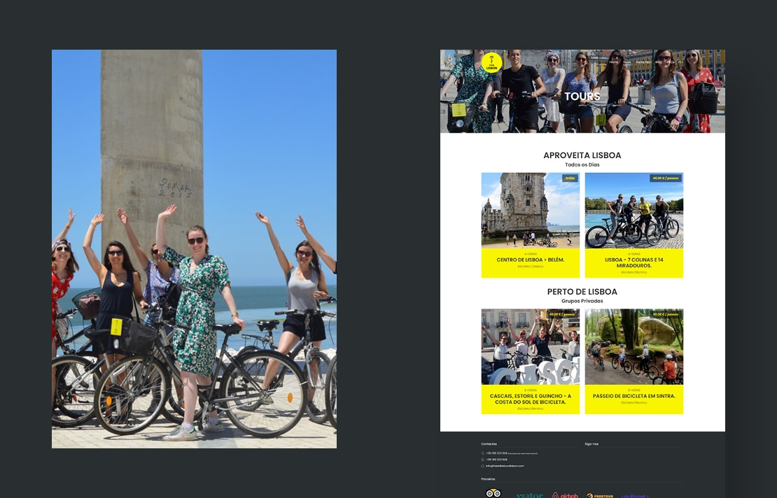 Multisnet desenvolvimento de website com sistema de reservas - Free Bike Tours Lisbon (2)