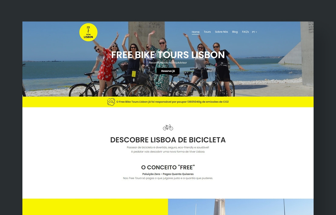 Multisnet desenvolvimento de website com sistema de reservas - Free Bike Tours Lisbon (1)