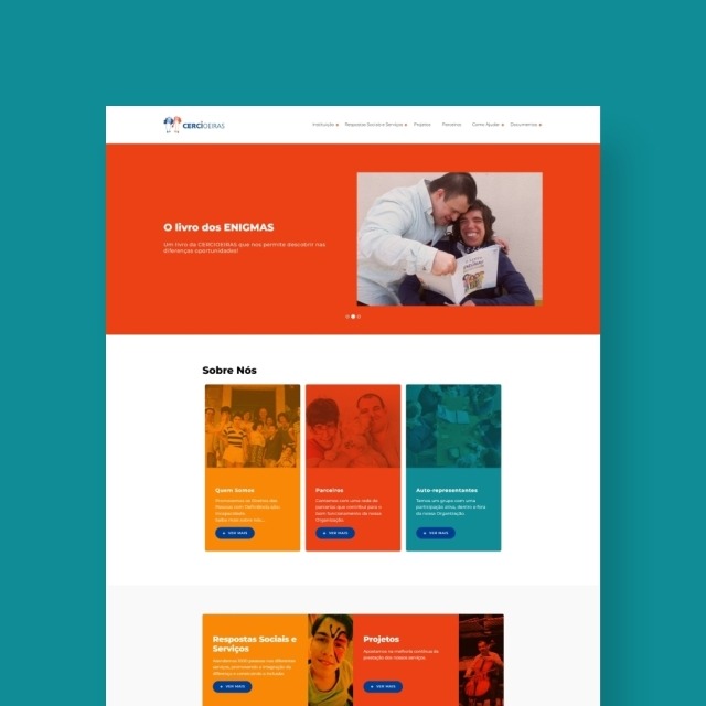 Projeto Multinset - Website corporativo CERCI Oeiras