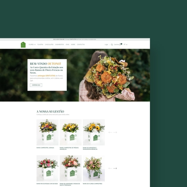 Projeto Multinset - Loja online Fleurs à Lisbonne
