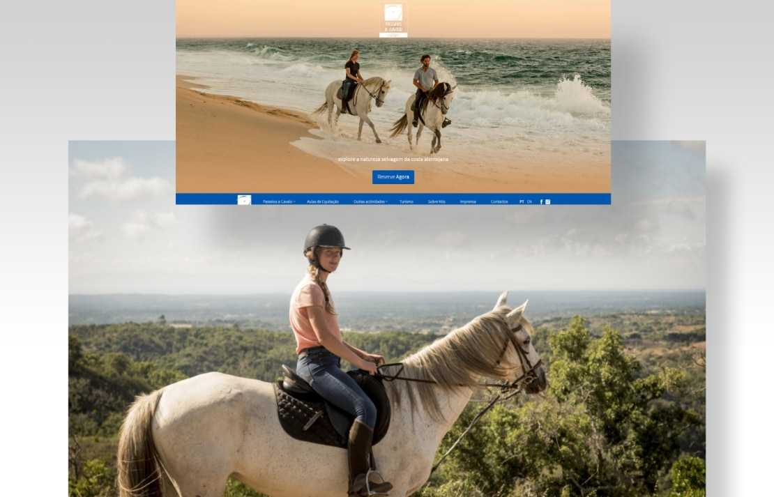 Multisnet desenvolvimento de website com sistema de reservas - Passeios a Cavalo - Quinta do Almargem (2)